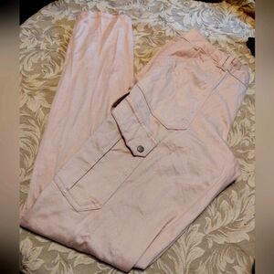 🩷 NWOT Super Soft Dusty Pink Cargo Pants - 9 (Juniors)